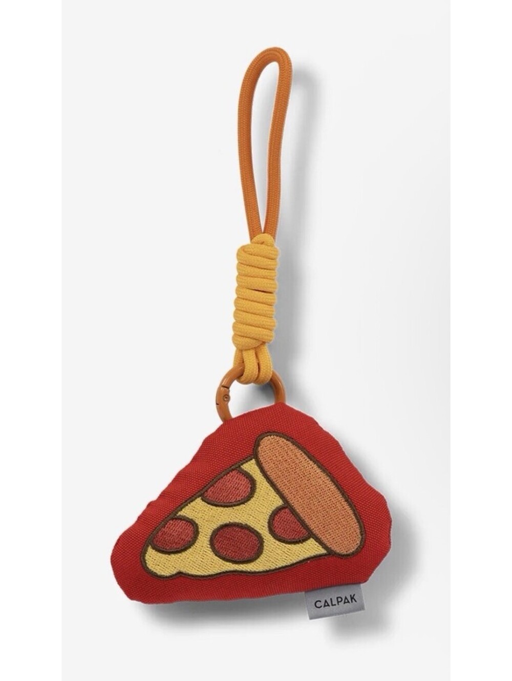 CALPAK Pluffy Bag Charm Pizza Kids Plush Backpack Clip APLF2501 NWT